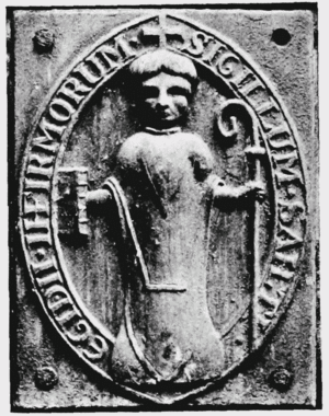 The seal of the Monastery and Hospital of St Giles.