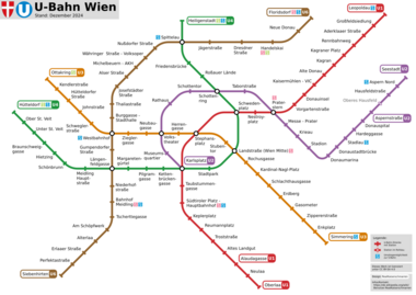 U-Bahn Netz Wien