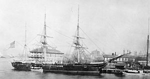 USS Enterprise (1874) at the New York Navy Yard