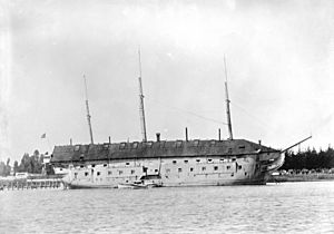 USS Independence hulk Mare Island 1890s