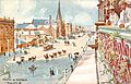 WILLIAM ST. (camels on street), PERTH, W. AUSTRALIA