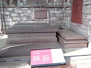Walter Scott grave Dryburgh Abbey 20140527
