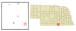 Location of Guide Rock, Nebraska