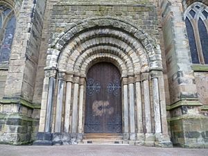 West door of Dunfermline Abbey, Fife