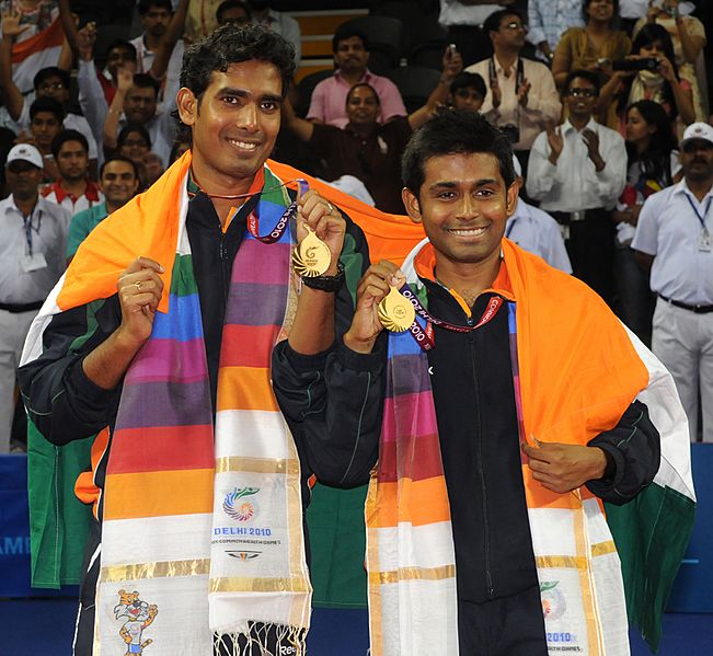 Image XIX Commonwealth Games2010 Delhi (Men’s Double Table Tennis Final) Achanta Sarath Kamal