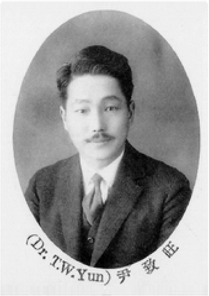 Yun Chi-wang, severance college's yearbooks 1929.png