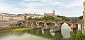 (Albi) North views of the Ste Cécile Cathedral and the Old Bridge