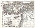 1873 Stieler Map of Asia Minor, Syria and Israel - Palestine (modern Turkey) - Geographicus - Klein-AsienSyrien-stieler-1873