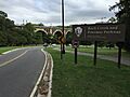 2016-10-07 14 23 07 View south along the Rock Creek and Potomac Parkway at Calvert Street NW in Washington, D.C.