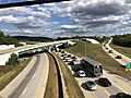 2022-08-31 16 33 24 View south along U.S. Route 222 from the overpass for Berkshire Boulevard in Wyomissing, Berks County, Pennsylvania