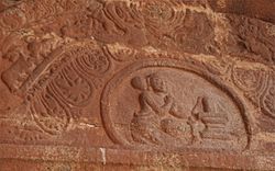 A 11th century relief with woman praying to Shiva Linga Shaivism