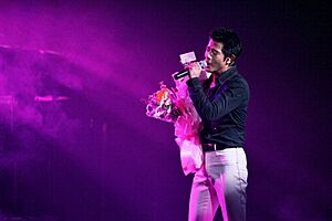 Aaron Kwok's concert in San Francisco 20020223