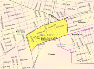 Bellerose-terrace-ny-map