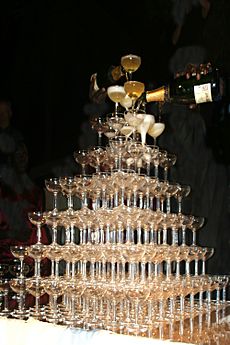 Bigest champagne tower