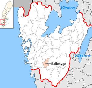 Bollebygd Municipality in Västra Götaland County.png