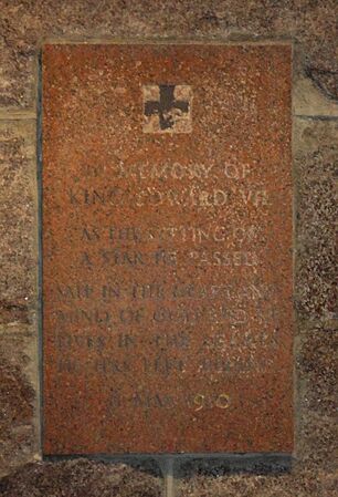 Braemar, Mar Lodge Estate, St Ninian's Chapel - wall plaque 02