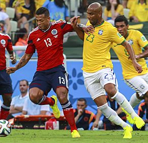 Brazil and Colombia match at the FIFA World Cup 2014-07-04 (9) (cropped)