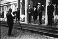 Bundesarchiv Bild 102-06551, Friedrichshafen, Journalisten vor Zeppelin-Start