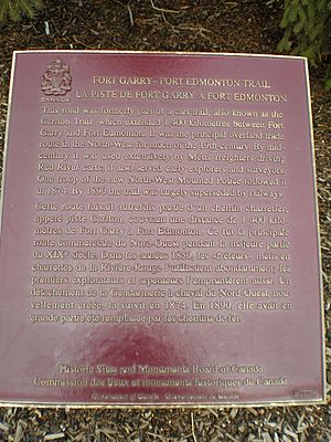 Carlton Trail plaque