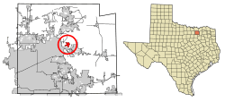Location of New Hope in Collin County, Texas
