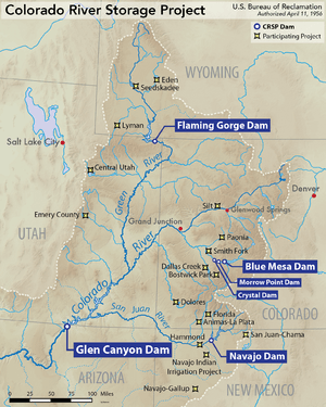 Colorado River Storage Project map