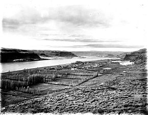 Columbus Landing on the Columbia River at Maryhill, Washington, ca 1913