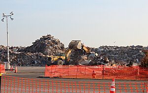 December 3, 2012 – Large debris pile near to EPA’s ‘Household Hazardous Waste’ collection PAD (8267709723)