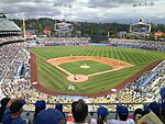 Dodger Stadium field from upper deck 2015-10-04.jpg