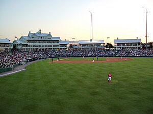 Dr pepper ballpark right field toward home