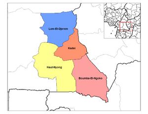 East Cameroon divisions