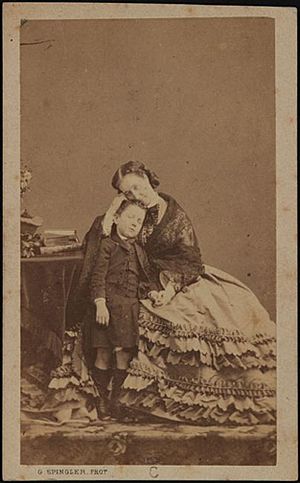 Empress Eugenie with her son 1862