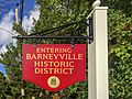 Entering Barneyville Historic District sign
