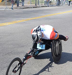 Ernst F. Van Dyk in 2014 Boston Marathon