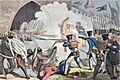 Fighting at the gates of Algiers 1830