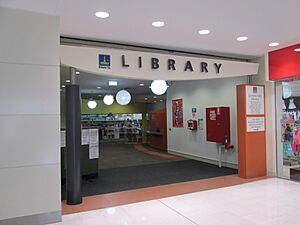 Garden City library entrance