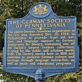 German Society of Pennsylvania historical marker