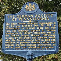 German Society of Pennsylvania historical marker
