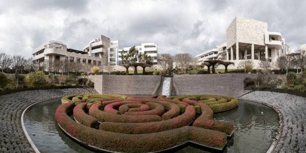 Getty Center from Central Garden on 2009-02-08