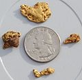 Gold nuggets from Arizona