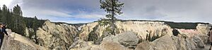 Grand Canyon of the Yellowstone Panorama