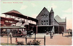 Hartford Union Station 1913 postcard