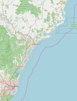 Beresfield is located in the Hunter-Central Coast Region