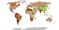 IMF World Economic Outlook January 2021 Real GDP growth rate (map)