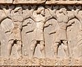 Indian warriors (Sattagydian, Gandharan, Hindush) circa 480 BCE in the Naqsh-e Roastam reliefs of Xerxes I