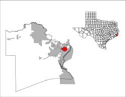 Location of Groves, Texas