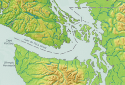 Strait of Juan de Fuca is located in Strait of Juan de Fuca