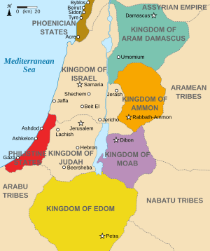 Kingdoms around Israel 830 map