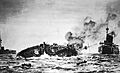 Loss of HMS Aboukir, Royal Navy, artwork by Norman Wilkinson (19597630639)