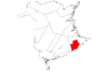 Map of New Brunswick highlighting Albert County.svg