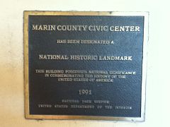 Marin County Civic Center NRHP Marker